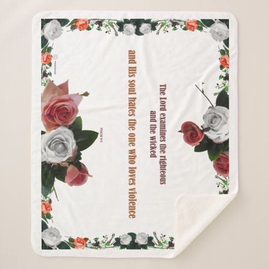 Psalm 11:5, Keine Gewalt Sherpadecke (Vorderseite)