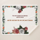 Psalm 11:5, Keine Gewalt Sherpadecke (Vorderseite (Horizontal))