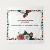 Psalm 11:5, Keine Gewalt Wandteppich (Vorderseite)