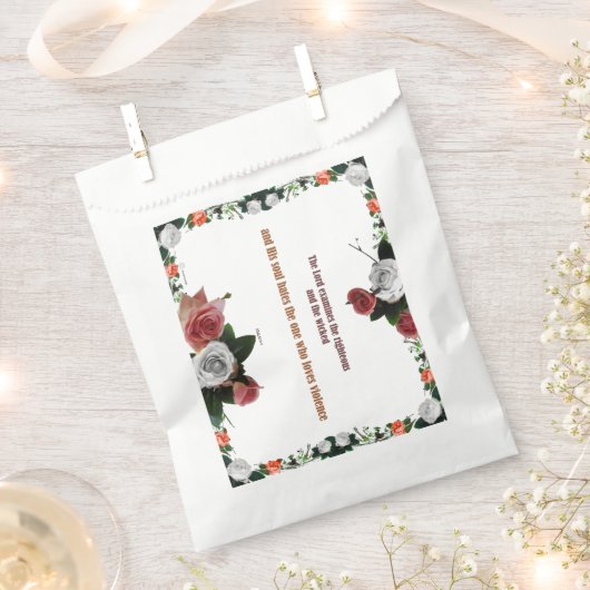 Psalm 11:5, No Violence Geschenktütchen (Ausgeschnitten)