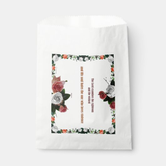 Psalm 11:5, No Violence Geschenktütchen (Vorderseite)