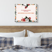 Psalm 11:5, No Violence Leinwanddruck (Insitu (Schlafzimmer))