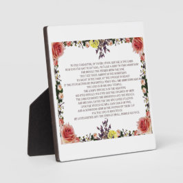 Psalm 11 Bibelkunst - Vertrauen in den Herrn Fotoplatte