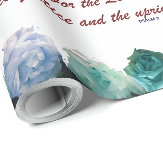 Psalm 11 Bibelkunst - Vertrauen in den Herrn Geschenkpapier (Rolleneckpunkt)
