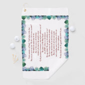 Psalm 11 Bibelkunst - Vertrauen in den Herrn Golfhandtuch (Insitu)