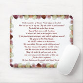 Psalm 11 Bibelkunst - Vertrauen in den Herrn Mousepad (Mit Mouse)