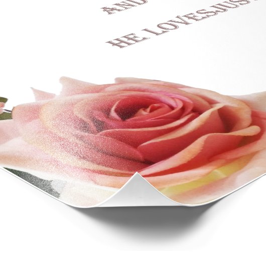 Psalm 11, Der Herr liebte die Gerechtigkeit, Fotodruck (Ecke)