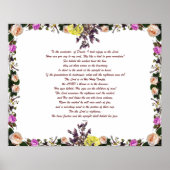 Psalm 11, Fliegen wie ein Vogel auf den Berg, Poster (Vorne)