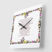 Psalm 11, Fliegen wie ein Vogel auf den Berg, Quadratische Wanduhr (Winkel)