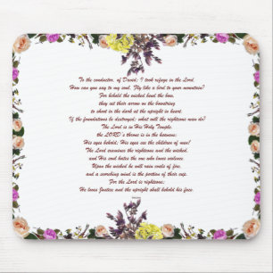 Psalm 11,  Fliehe wie ein Vogel zu deinem Berge, Mousepad