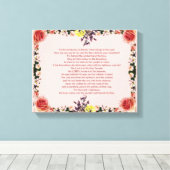 Psalm 11, Für den Dirigenten, von David; Leinwanddruck (Insitu (Holzboden))