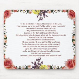 Psalm 11, Für den Dirigenten, von David; Mousepad