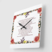 Psalm 11, Für den Dirigenten, von David; Quadratische Wanduhr (Winkel)