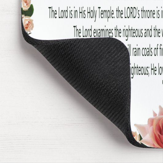 Psalm 11, ich nahm Zuflucht im Herrn Mousepad (Ecke)