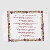 Psalm 11, Schrift, Bibelverse, Golfhandtuch (Horizontal)