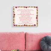 Psalm 11, Schrift, Bibelverse, Leinwanddruck (Insitu (Wohnzimmer))