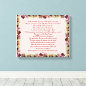 Psalm 11, Schrift, Bibelverse, Leinwanddruck (Insitu (Holzboden))