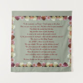 Psalm 11, Schrift, Bibelverse, Wandteppich (Vorderseite (Horizontal))