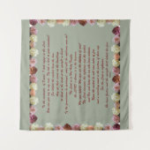 Psalm 11, Schrift, Bibelverse, Wandteppich (Vorderseite)