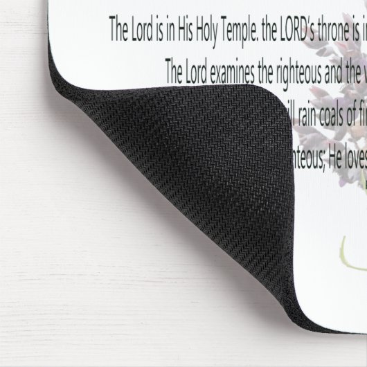 Psalm 11 Scripture Art - Göttliche Gerechtigkeit u Mousepad (Ecke)