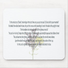 Psalm 11 Scripture Art - Göttliche Gerechtigkeit u Mousepad