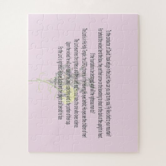 Psalm 11 Scripture Art - Göttliche Gerechtigkeit u Puzzle (Vertikal)