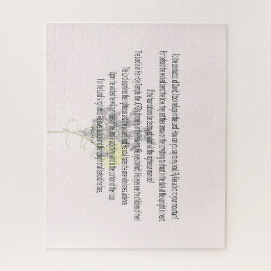 Psalm 11 Scripture Art - Göttliche Gerechtigkeit u Puzzle (Vertikal)