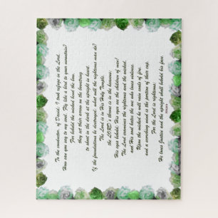 Psalm 11 Scripture Design for Verse Art Puzzle