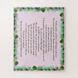 Psalm 11 Scripture Design for Verse Art Puzzle