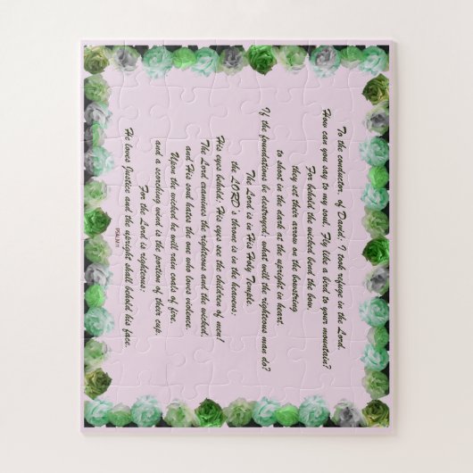Psalm 11 Scripture Design for Verse Art Puzzle (Vertikal)