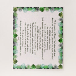 Psalm 11 Scripture Design for Verse Art Puzzle