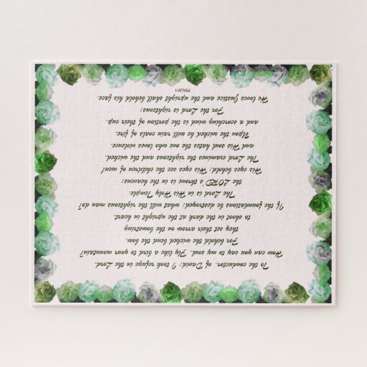 Psalm 11 Scripture Design for Verse Art Puzzle (Horizontal)