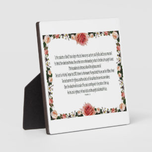 PSALM-11, See the Children of Men, Rosa Floral Fotoplatte