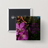 Psalm-120:1, das Scripture-Blumen-Knopf anregt Button (Vorne & Hinten)