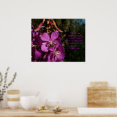 Psalm 120:1 Psalm des Blume-Posters Poster (Küche)