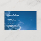 Psalm 121; 1-2 | Blau Christlich Visitenkarte (Rückseite)