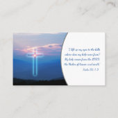 Psalm 121; 1-2 | Christlich Inspiration Visitenkarte (Rückseite)