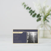 Psalm 121; 1-2 | Christlich Inspiration Visitenkarte (Stehend Vorderseite)