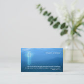 Psalm 121; 1-2 | Christliches Kreuz Visitenkarte (Stehend Vorderseite)