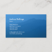 Psalm 121; 1-2 | Christliches Kreuz Visitenkarte (Rückseite)