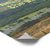 Psalm 121:1-2 Gebirge inspirierendes Bibelposter Poster (Ecke)