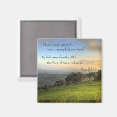 Psalm 121:1-2 * Magnet * Ich hebe die Augen hoch (Vorderseite/Rückseite)