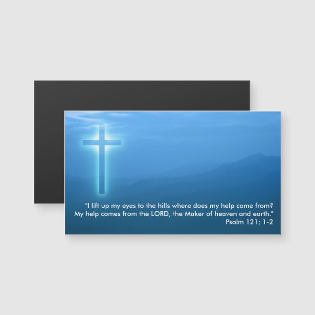 Psalm 121; 1-2 magnetkarte (Vorne/Hinten)