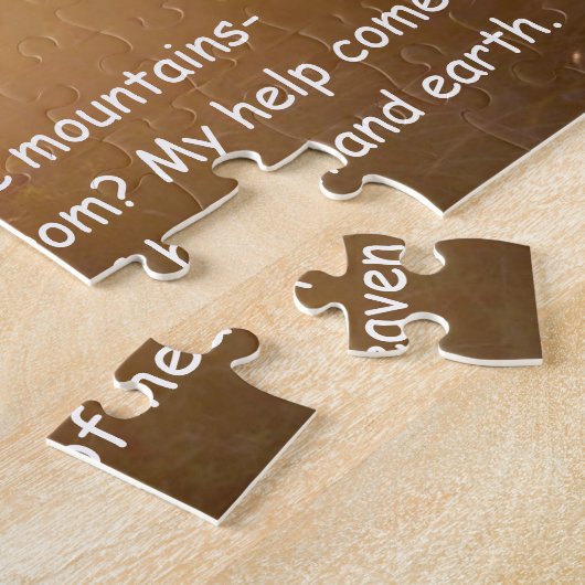 Psalm 121:1-2 Meine Hilfe kommt vom Herrn Puzzle (Seite)