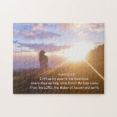 Psalm 121:1-2 Meine Hilfe kommt vom Herrn Puzzle (Horizontal)