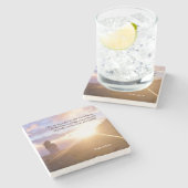 Psalm 121:1-2 Meine Hilfe kommt vom Herrn Steinuntersetzer (Seitenansicht)