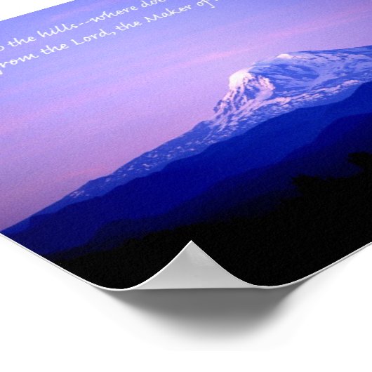 Psalm 121:1-2 poster (Ecke)