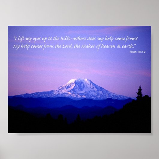 Psalm 121:1-2 poster (Vorne)