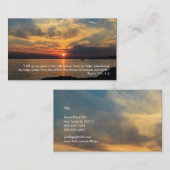 Psalm 121; 1-2 - Religiös Visitenkarte (Vorne/Hinten)