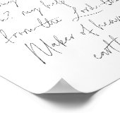 Psalm 121:1-2 Script Poster (Ecke)